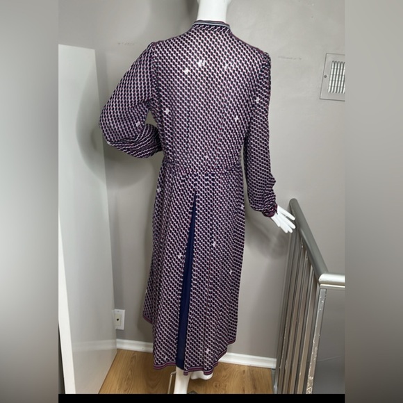 Vintage Size 6-8 Coat Midi Dress Polyester - Picture 4 of 13